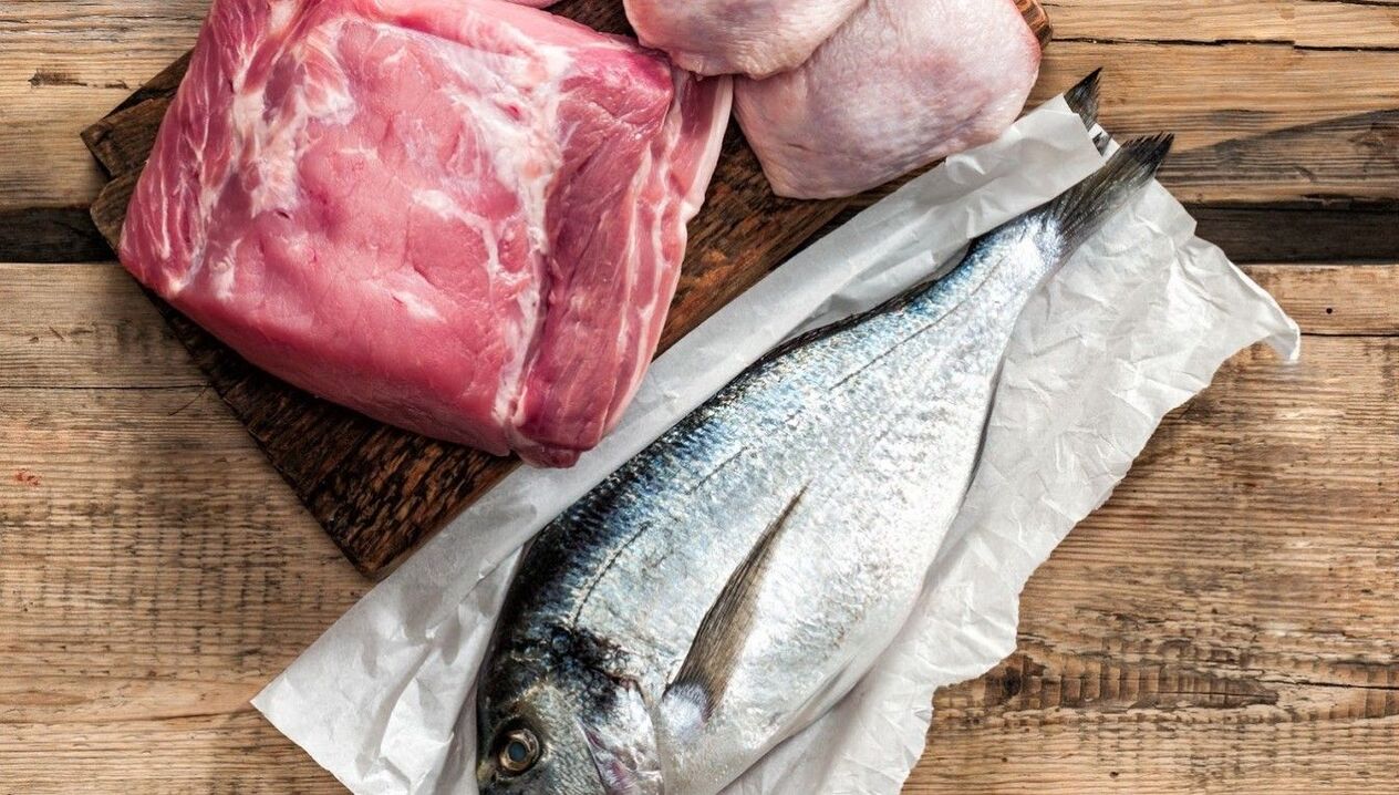 Viande et poisson contre la prostatite